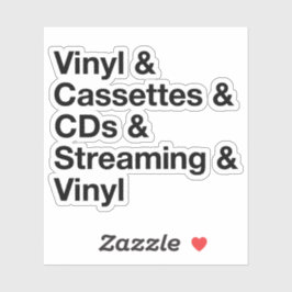 Evolution of Music Sticker Klistermärken