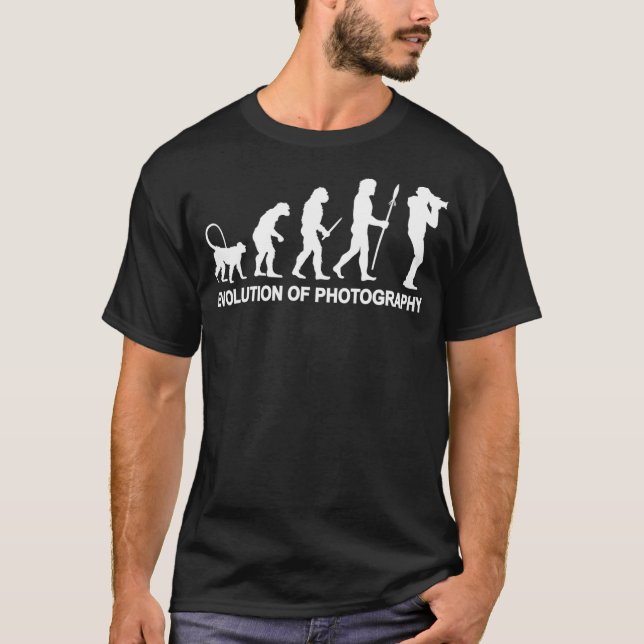 Evolution of Photography for a Photographer  T Shirt (Framsida)