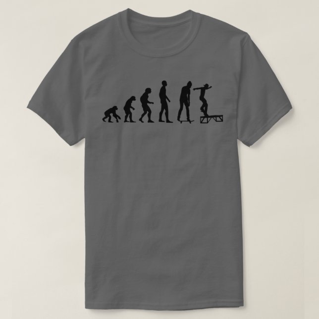 Evolution of skateboard t shirt (Design framsida)