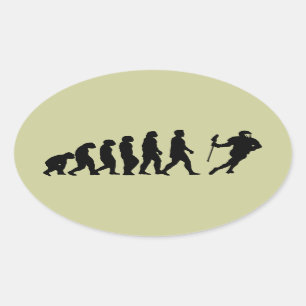 Evolution Ovalt Klistermärke