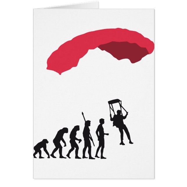 evolution Parachute Hälsningskort (Framsidan)