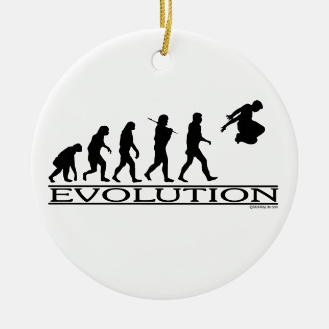 Evolution Parkour Julgransprydnad Keramik (Framsidan)
