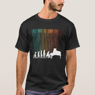 Evolution Piano Musician Tangentbord Orchestra T Shirt