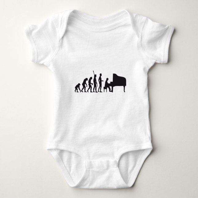 evolution piano t-shirt (Framsida)