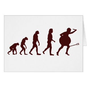 Evolution-pil Hälsningskort