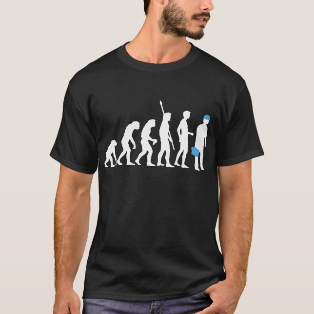 evolution plumber t-shirt (Framsida)