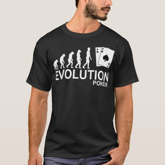 Evolution Poker Tee  Gambling  (Framsida)