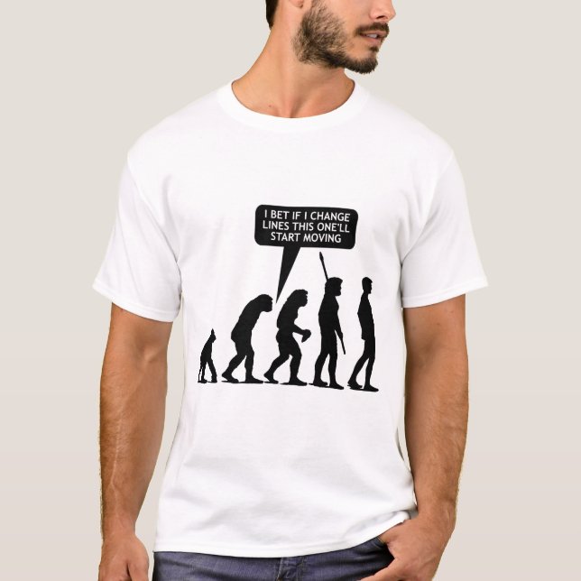 Evolution postar - kontoret - vit tee (Framsida)