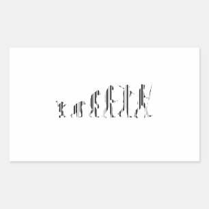 EVOLUTION PUB CODE Darwin Barcode Mönster Design Rektangulärt Klistermärke