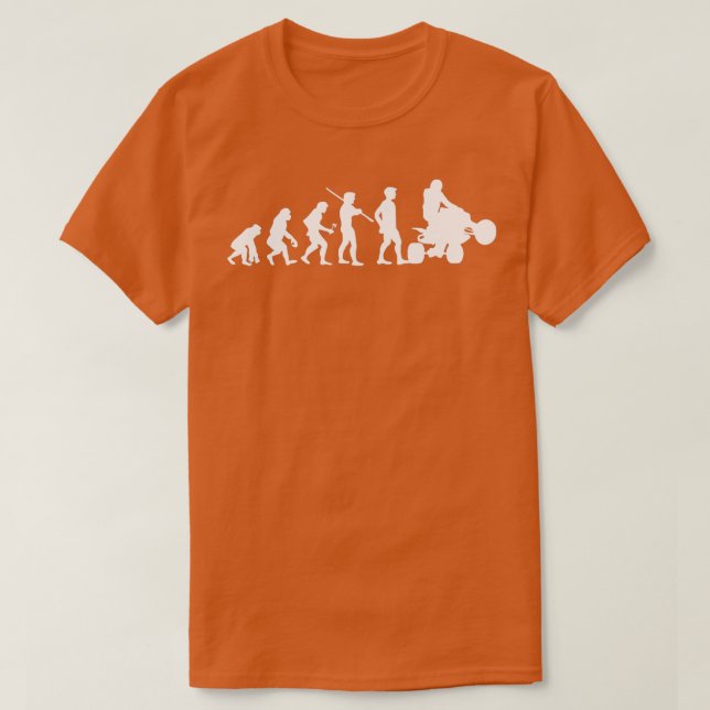 Evolution Quad Bike ATV Funny Quad Bike Riding T Shirt (Design framsida)