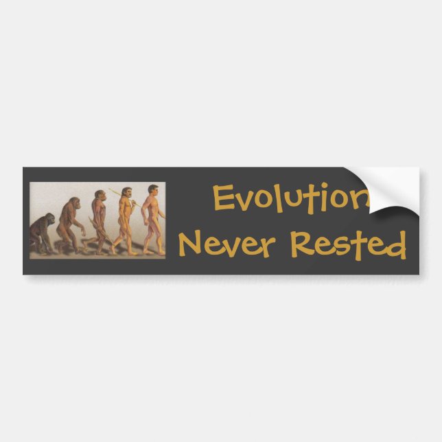 Evolution Rastade Aldrig Bildekal (Framsidan)
