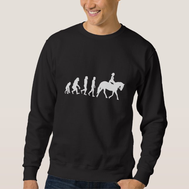 Evolution Rider Horse Equestrian Sport Lång Ärmad Tröja (Framsida)