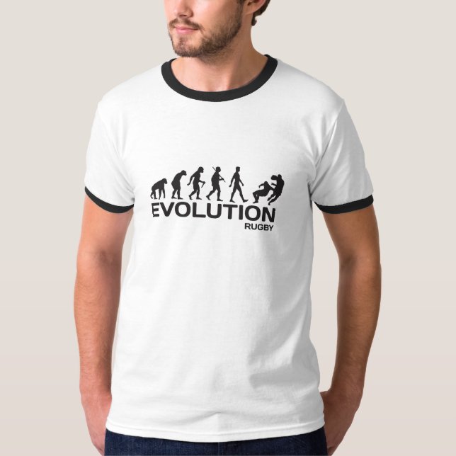 EVOLUTION RUGBY-spelare idrottsförbund manar t-shi T-shirt (Framsida)