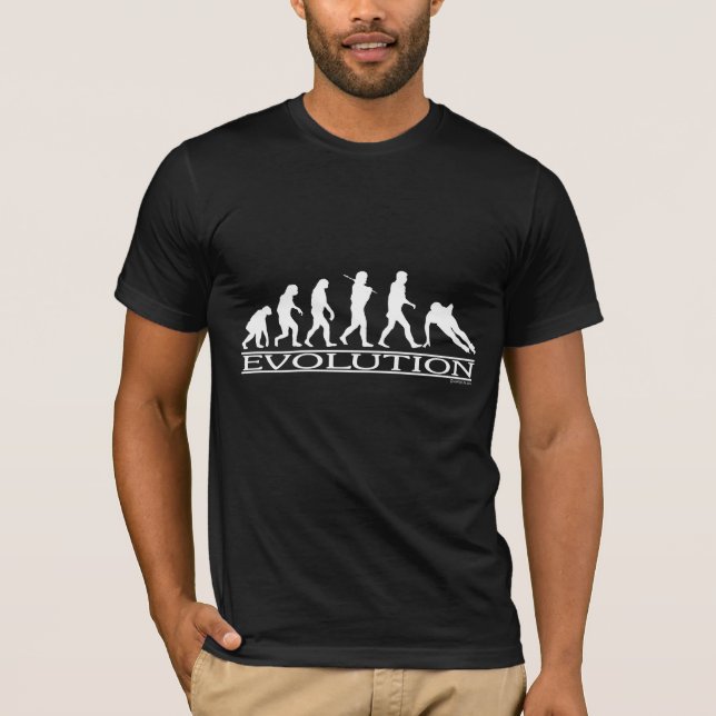 Evolution - rusa att åka skridskor tee (Framsida)