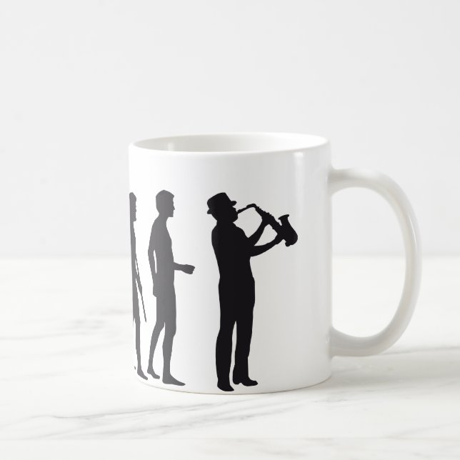 Evolution saxophon kaffemugg (Höger)