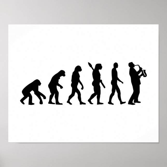 Evolution Saxophone Poster (Framsidan)