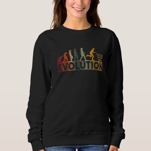 Evolution Shopping Trolley Kaufrausch Consumer Cri T Shirt (Framsida)