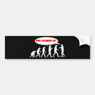 Evolution-/skapelsestopp efter mig bildekal
