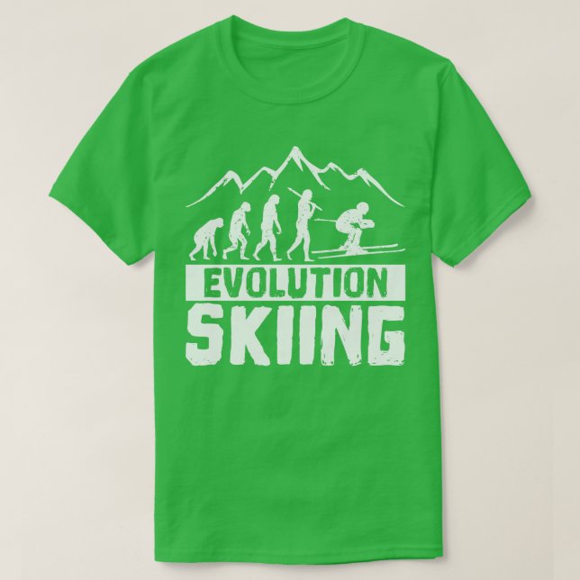 Evolution skiing t shirt (Design framsida)