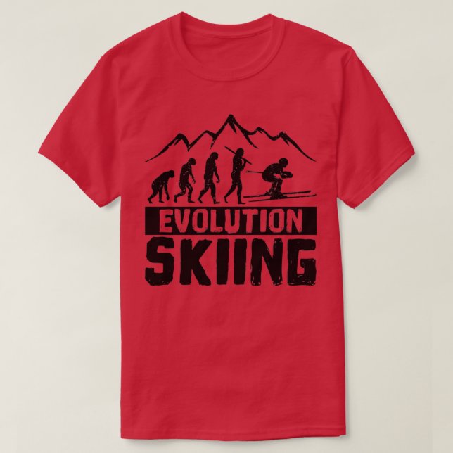 Evolution skiing t shirt (Design framsida)