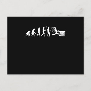 Evolution Skorsten Sweep Sweeper Sweeping Gift Vykort