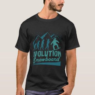 Evolution Snowboard Freestyle Snowboarding Älskare T Shirt