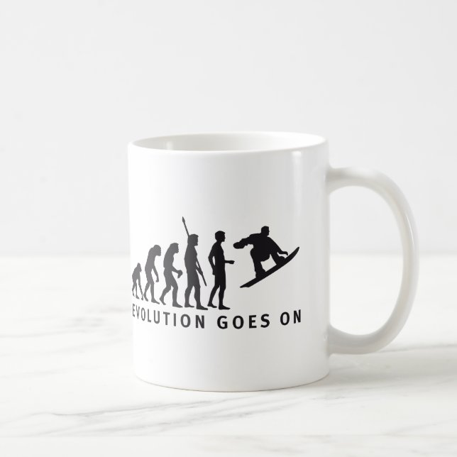 evolution snowboard kaffemugg (Höger)
