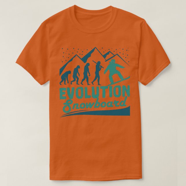Evolution snowboard t shirt (Design framsida)