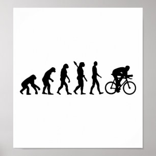 Evolution som cyklar cykeln poster