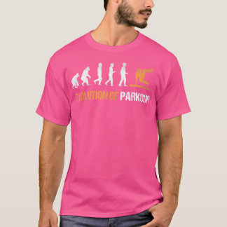 Evolution Stå Upp Hoppande Utövare Spårare Par T Shirt