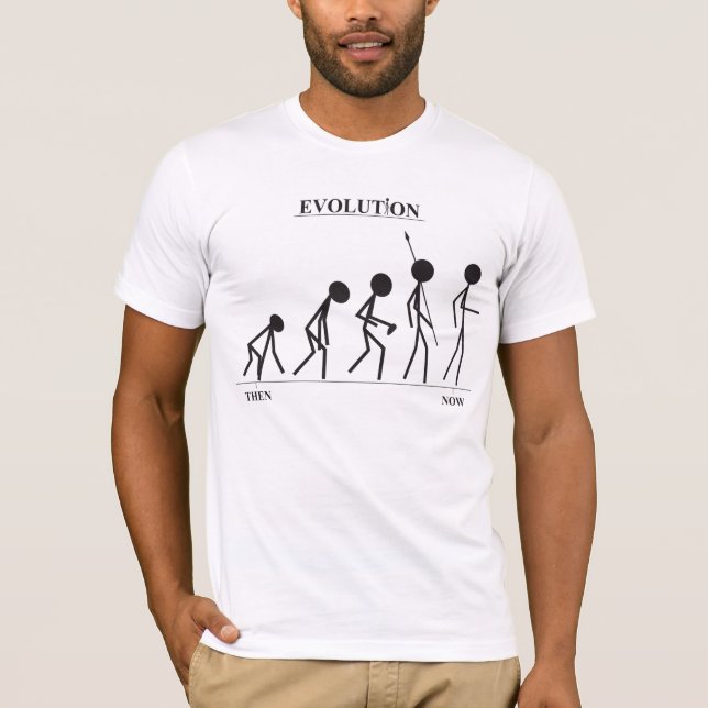 Evolution Stickman T-shirt (Framsida)