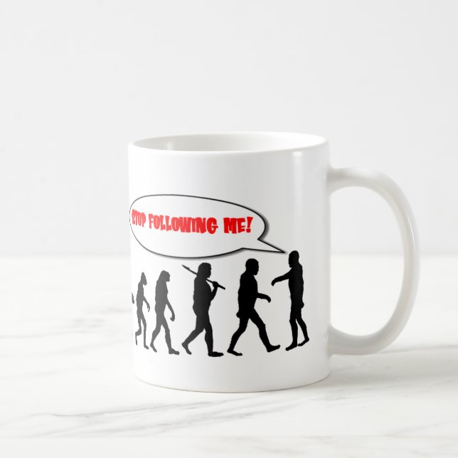 Evolution. Stoppa efter mig Kaffemugg (Höger)