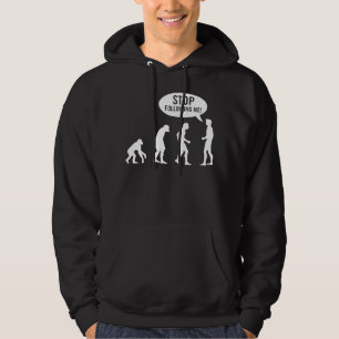 evolution - stoppa efter mig! sweatshirt med luva
