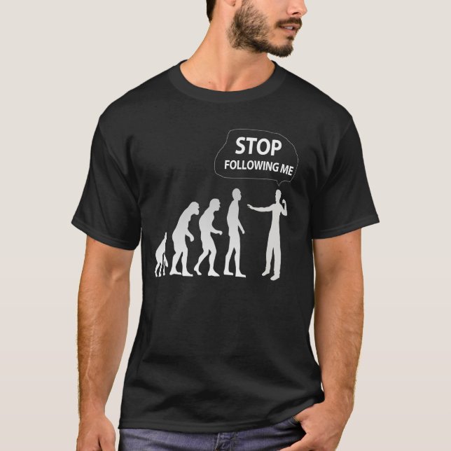 evolution - stoppa efter mig utslagsplatsskjortan tröja (Framsida)