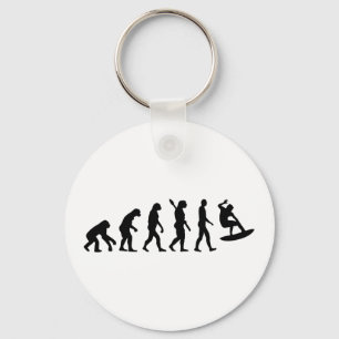 Evolution surfande nyckelring