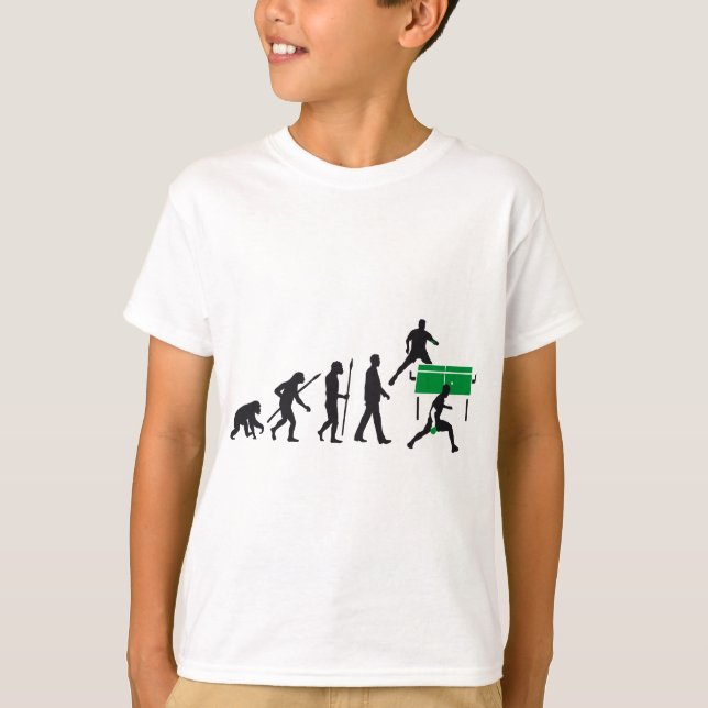 evolution table tennis player t shirt (Framsida)