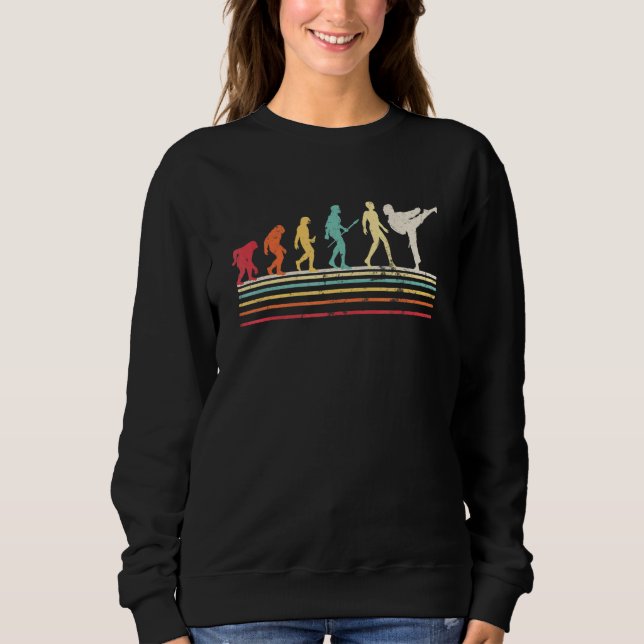 Evolution Taekwondo Karate Player T Shirt (Framsida)