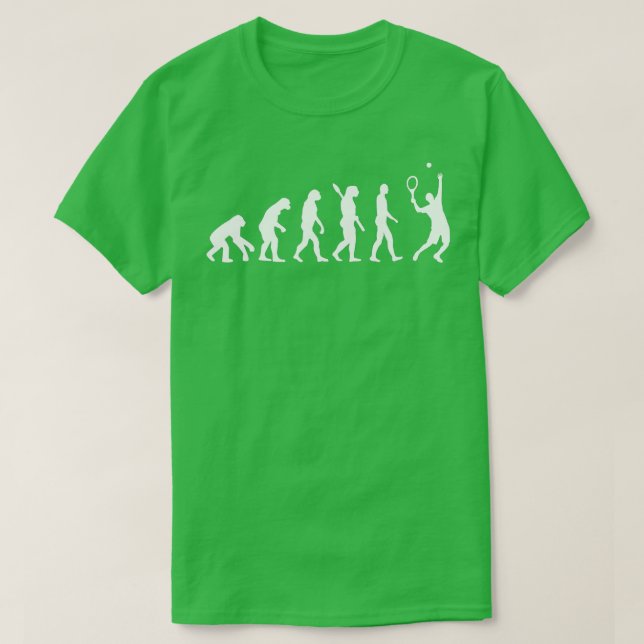 Evolution Tennis-spelare T Shirt (Design framsida)
