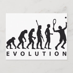 evolution tennis vykort