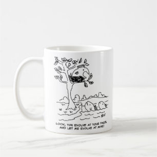 Evolution-teori. Fisk i ett bo Kaffemugg