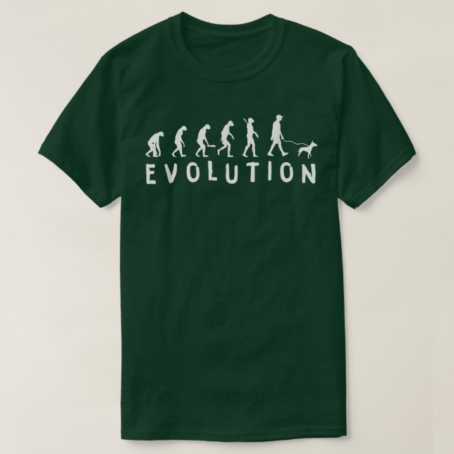Evolution Terrier Dog Bull Terrier  T Shirt (Design framsida)