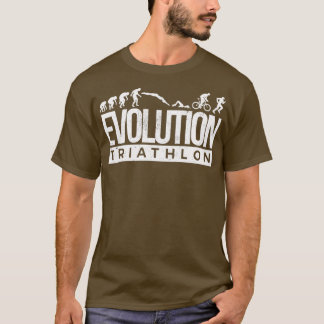 Evolution Triathlon-Grottman - utskrift av triathl T Shirt