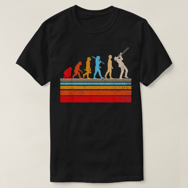 Evolution Trombonist Trombone Player Jazz Marching T Shirt (Design framsida)