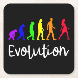 Evolution Underlägg Papper Kvadrat
