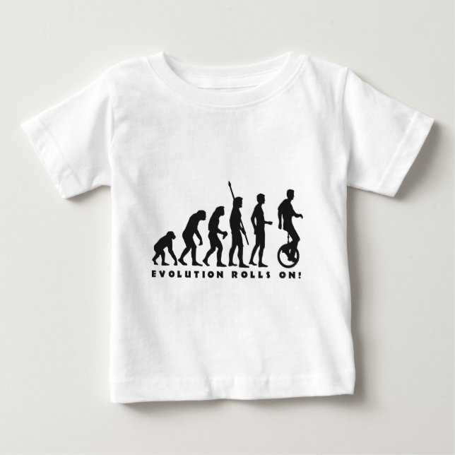evolution unicycle tee shirt (Framsida)