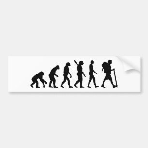 Evolution Vandring Bildekal