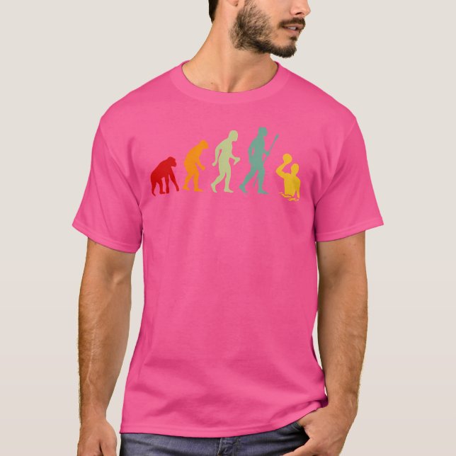 Evolution Vatten Polo Funny Vatten Polo Player T Shirt (Framsida)