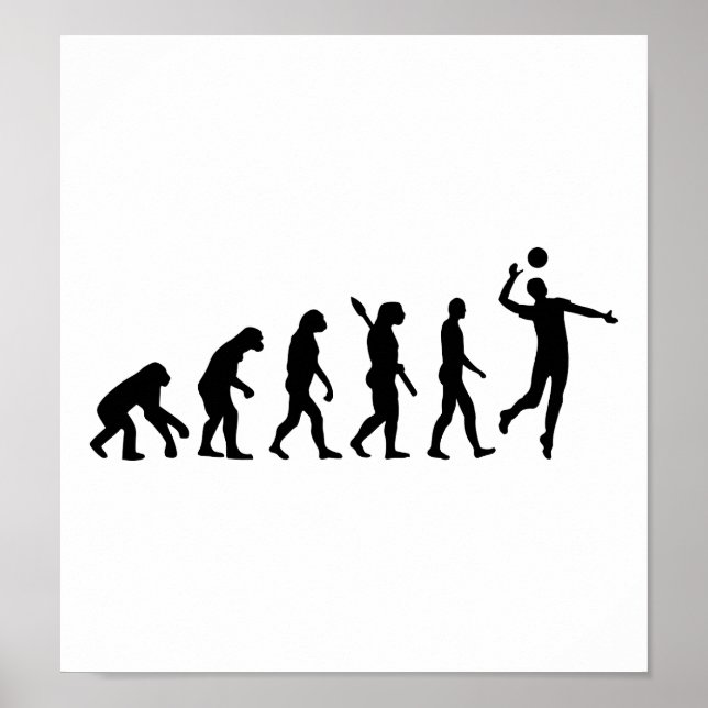 Evolution Volleyball-spelare Poster (Framsidan)
