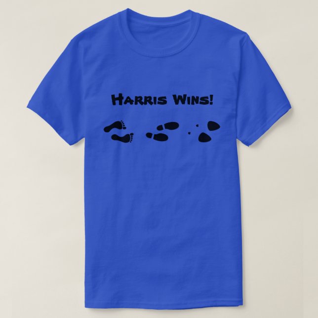 Evolution Vote Blue Lotus for POTUS Harris Wins T Shirt (Design framsida)