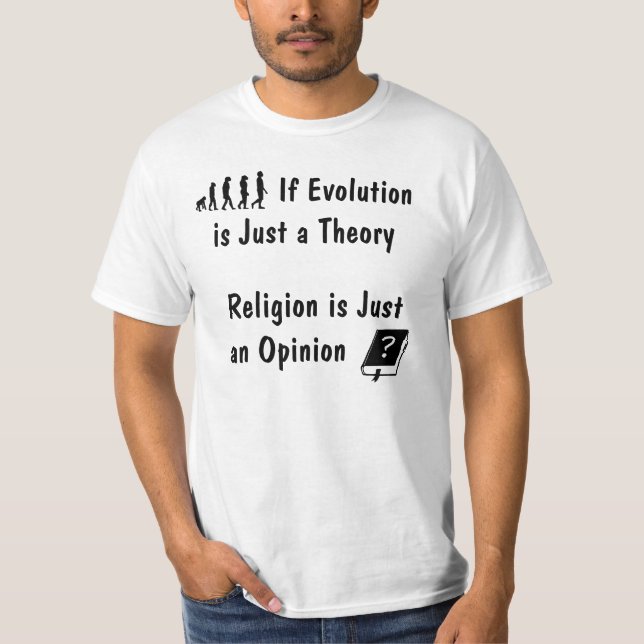 Evolution vs religionT-tröja Tröja (Framsida)